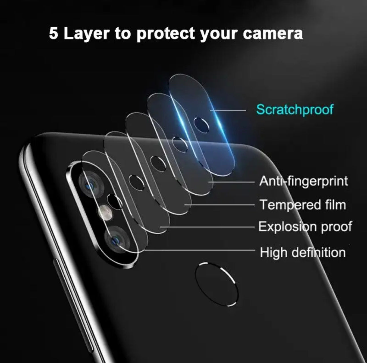 Yamizoo Branded Premium 9H Clear Camera Lens Protector - 1pc pour Apple iPhone 11 Series Yamizoo Branded Premium 9H Clear Camera Lens Protector - 1pc pour Apple iPhone 11 Series